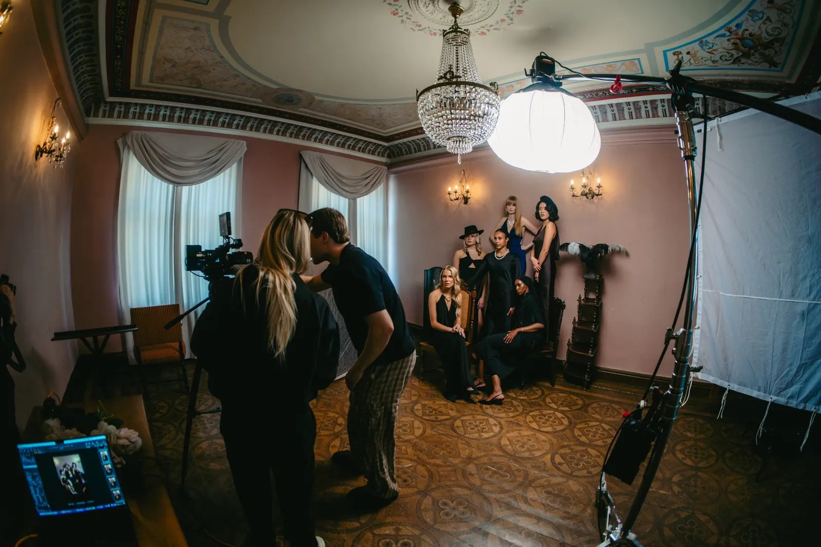 Fashcene Reverie campaign film, cinematography: Behind the scenes. Photo: Jaakko Meyn