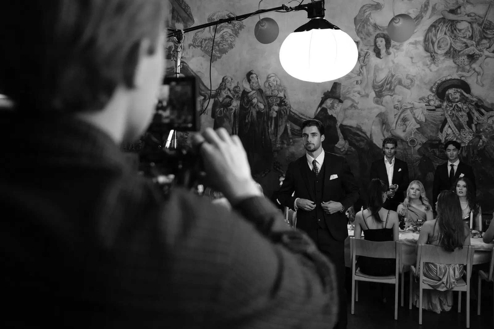 Fashcene Reverie campaign film, cinematography: Behind the scenes. Photo: Benjamin Hirviniemi